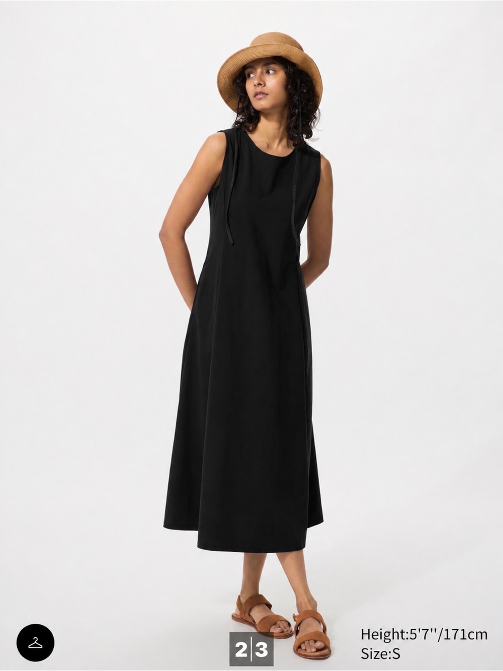 Uniqlo Ultra Stretch AIRism Dress in Black size XS